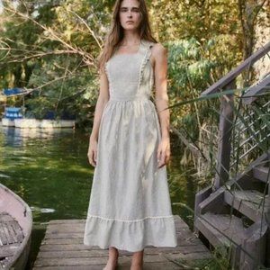 Christy Dawn Claire Dress in Smoke Stripe - NWT